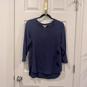 Tommy Bahama Ashby Isles Scoop Neck Navy 3/4 Sleeve Tee
